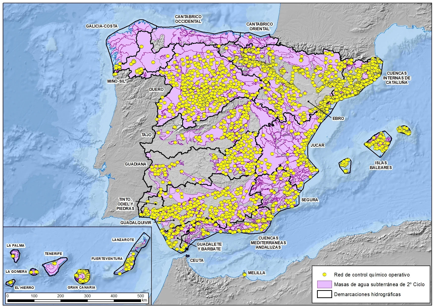 Hidrogeología, acuíferos y aguas subterráneas en España